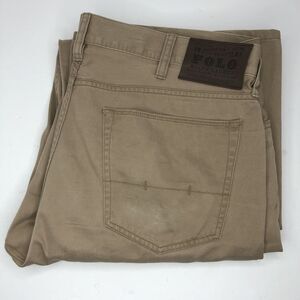 Polo Ralph Lauren Men's 36x32 Beige‎ Straight Leg Chino Flat Front Pants